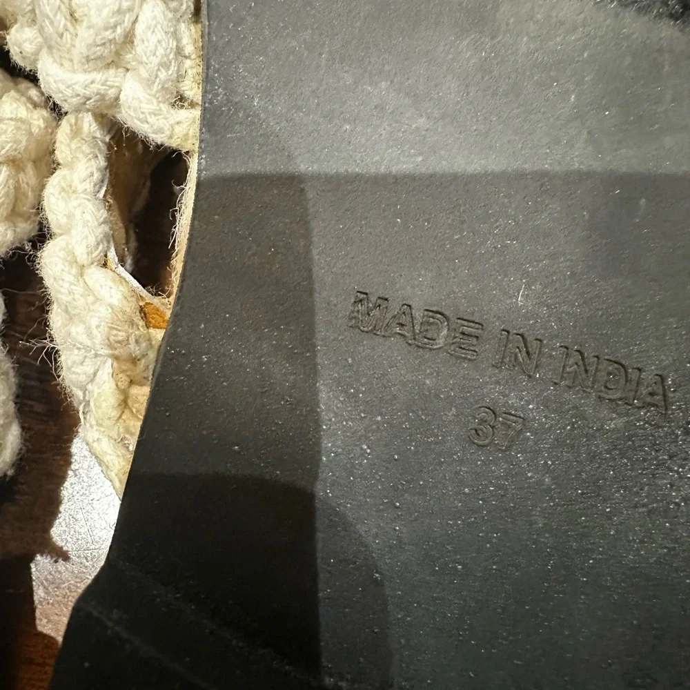 Free‎ People Cream Espadrille Macrame Sandals 6.5 - Picture 6 of 6